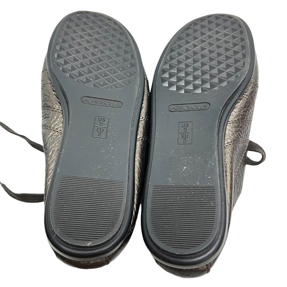 AEROSOLES TOY SOLDIER Metallic Bronze Genuine Leather Sneakers Casual Shoes 5 M - Picture 15 of 16